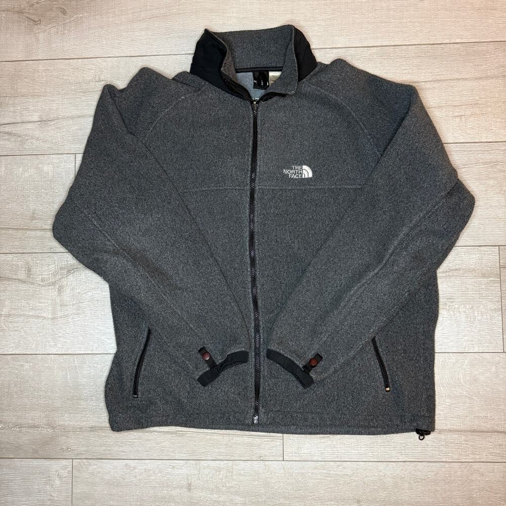 The North Face Denali Fleece Jacket Mens Large Grey Full Zip Vintage